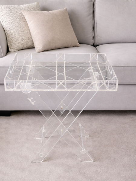 Acrylic foldable tray