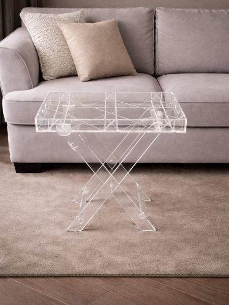 Acrylic foldable tray