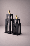 Black minarets set of 2