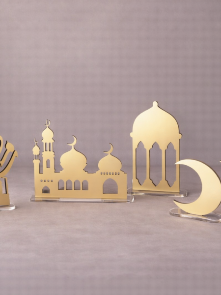 Ramadan Gold Acrylic set ( 6 pieces)
