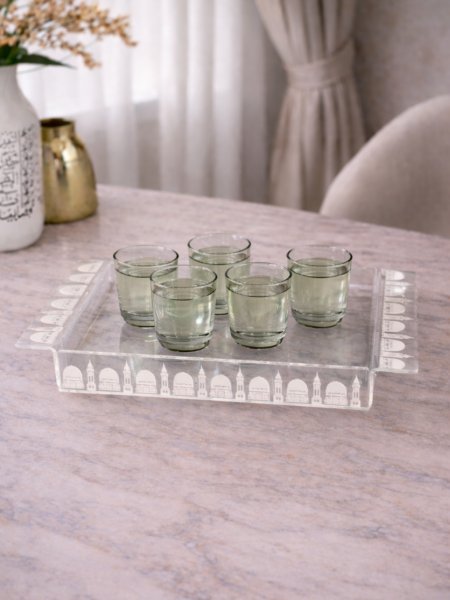 صينيه القبب البيضاء 40x30 cm