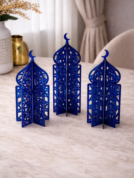 طقم القبب لون نيلي 35/30/25 cm