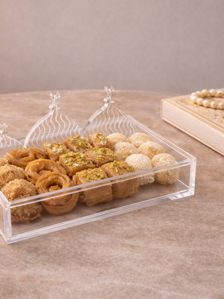 علبه القبب الشفاف 20x20x7 cm