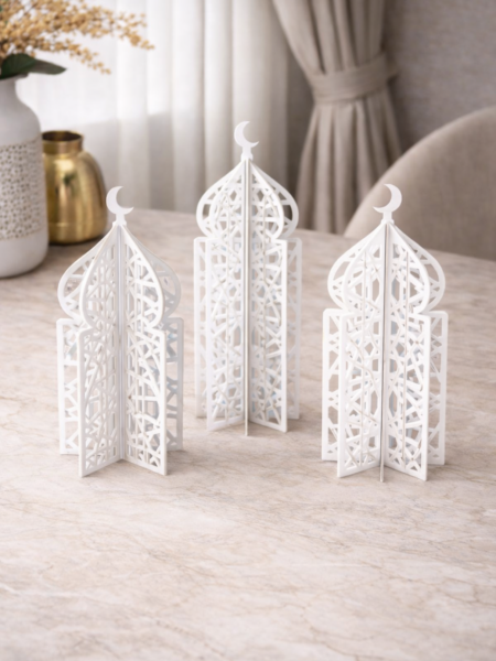 طقم قبب ابيض 35/30/25 cm