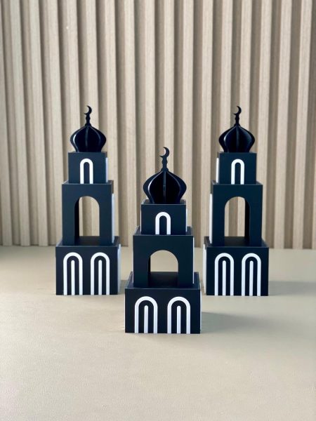 Minarets set of 3 30 cm 30cm 25 cm