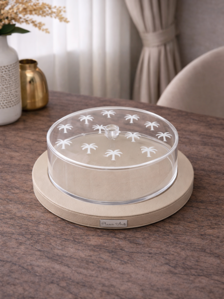 leather base with acrylic box