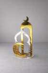 Ramadan stand gold & silver mirror 42 cm
