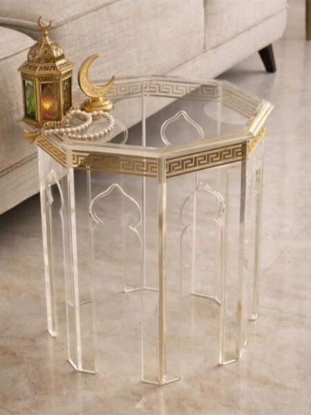 طاوله اكريليك بتصميم مناسب لشهر رمضان