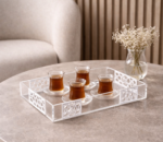 صينيه بتصميم اسلامي لون ابيض 45x20 cm