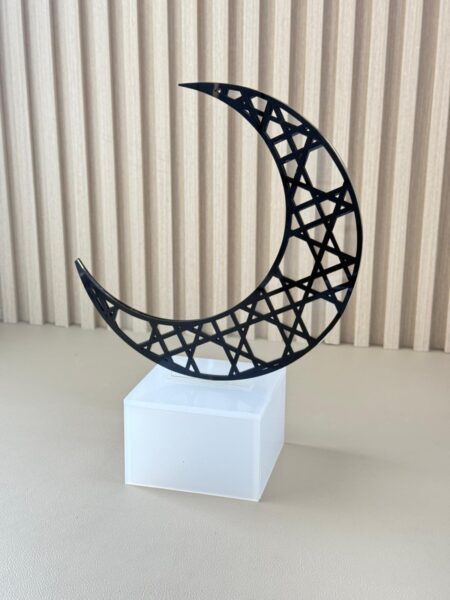 ستاند هلال اسود 13x47 cm