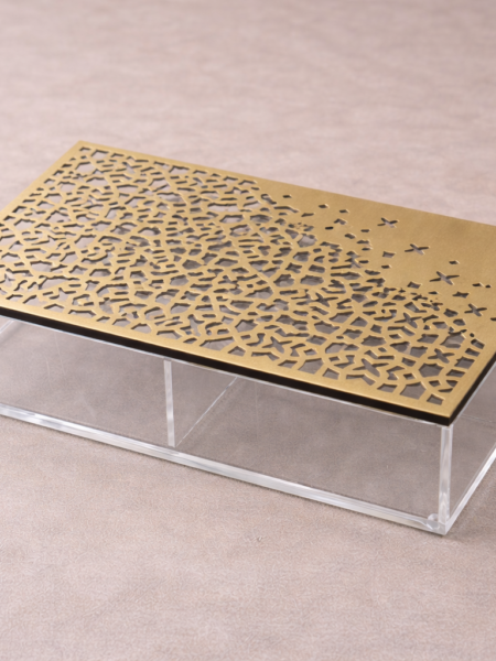 علبه بتصميم اسلامي ذهبي 30x20cm