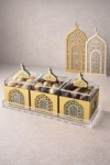 Elegant tray with boxes for ramadan sweets & nuts