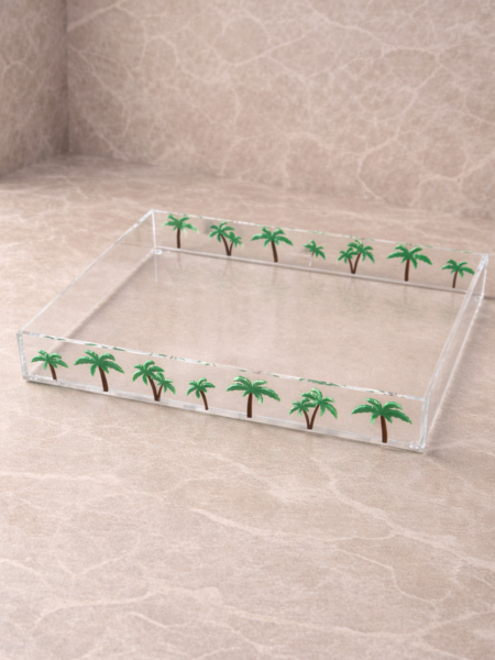 صينيه شجر النخيل 40x30 cm متوفره على الطلب فقط