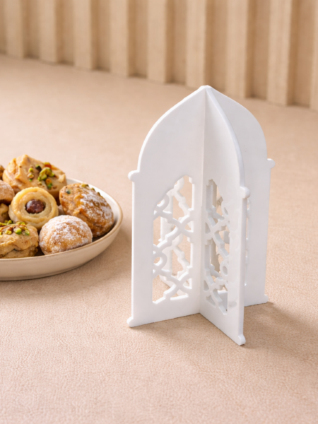 White acrylic Dome 12x7.5 cm