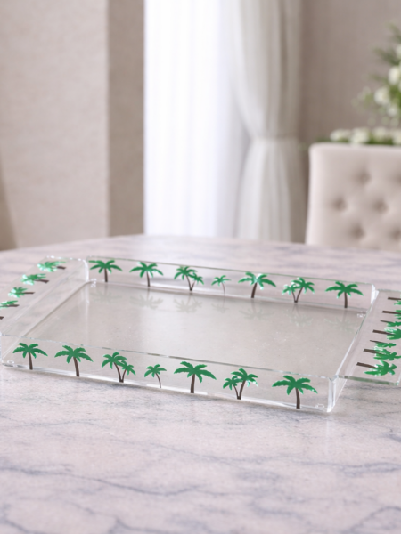Palm trees tray 40x30 cm Available by order only