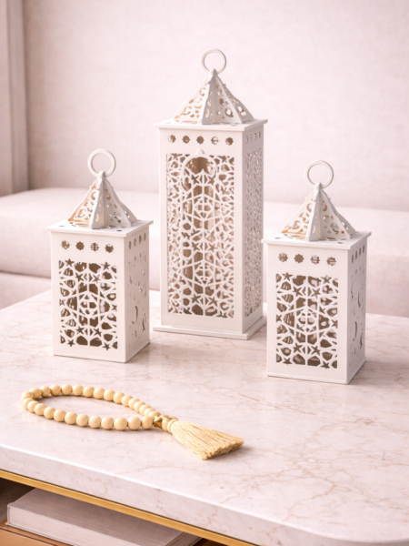 Ramadan beige acrylic set 31/29/23 cm متوفره على الطلب فقط تجهز خلال ٣ ايام من تاريخ الطلب
