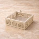 علبه لضيافه رمضان لون بيج 20x20x5 cm