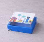 علبه اكريليك مع قاعده جلد 15x15 cm