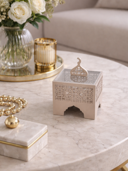 هديه رمضانيه مميزه علبه لون بيج 14x14